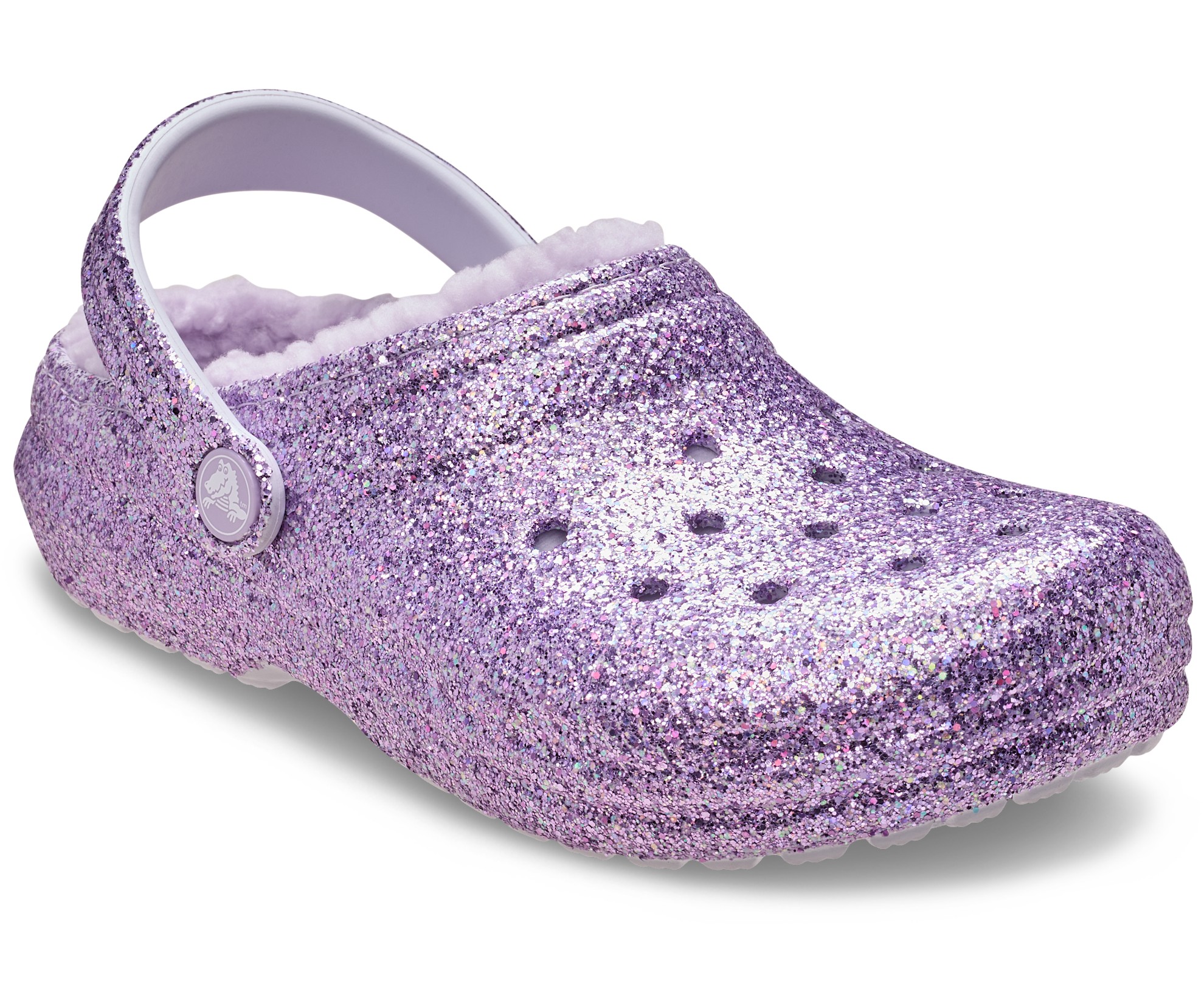 Crocs Classic Lined Clog Thermoplastic Kid's Purple Moon Clogs - image 3