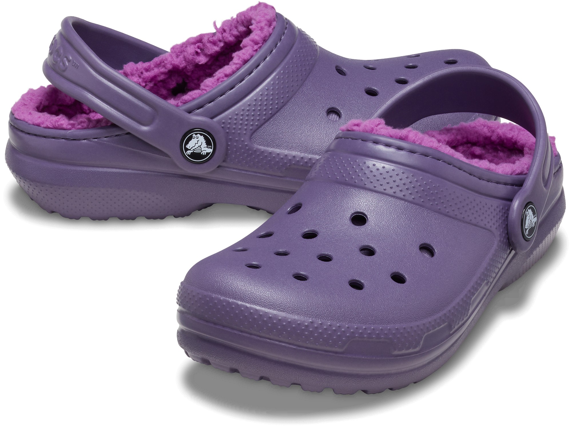 Crocs Classic Lined Thermoplastic Kid's Nightshade Clogs - image 2