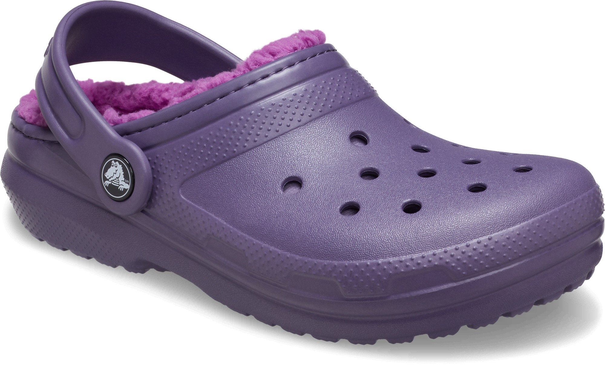 Crocs Classic Lined Thermoplastic Kid's Nightshade Clogs - image 3