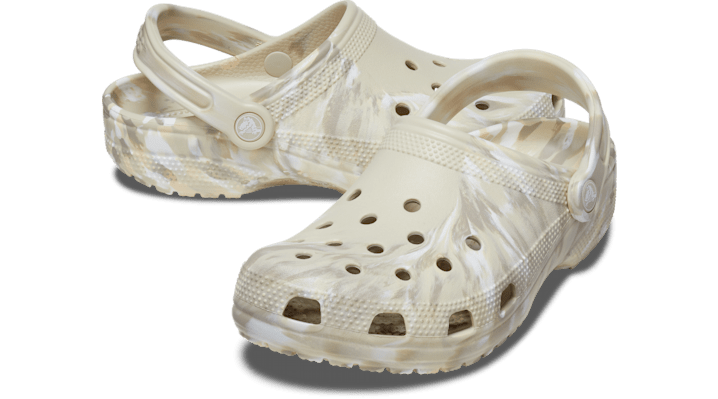 Crocs Classic Marbled Clog in Bone/Multi - image 2