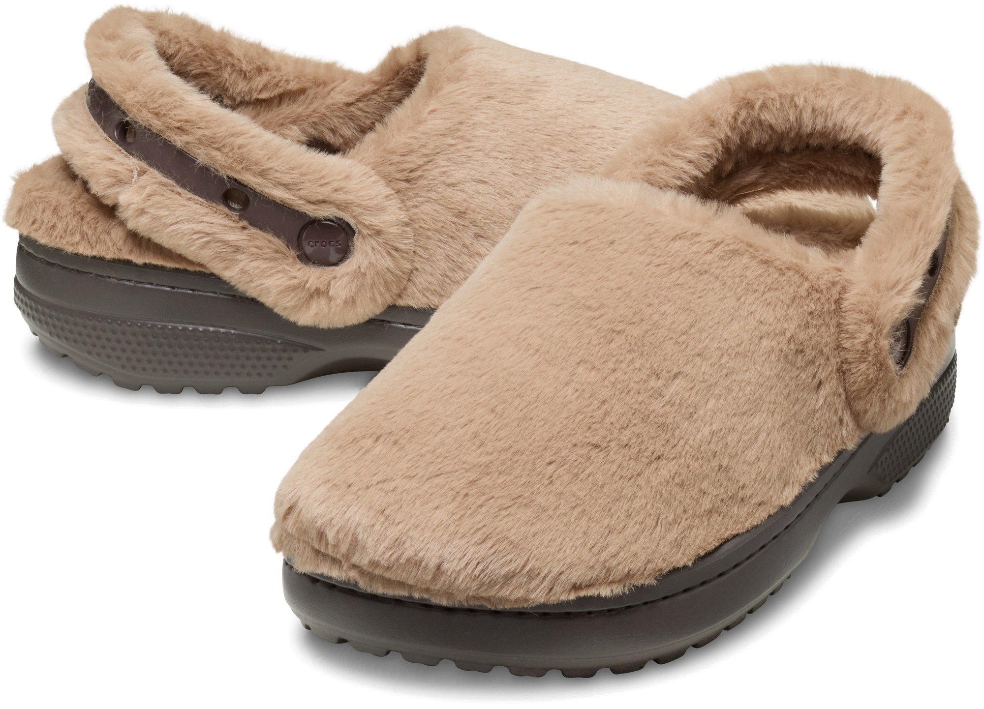 Crocs Classic Unfurgettable Polyester Women's Tan Clogs - image 2