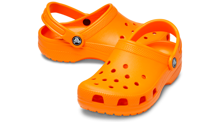 Crocs Toddler Classic Thermoplastic Orange Zing Loafers - image 2