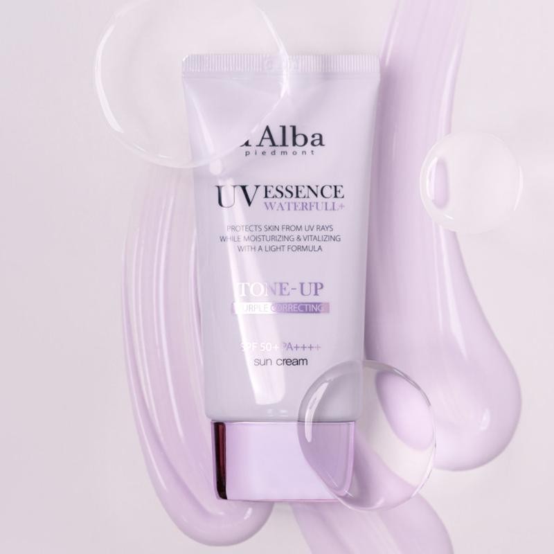 d'Alba Waterfull Tone-Up Purple Correcting Sun Cream SPF 50+ 50ml - image 2