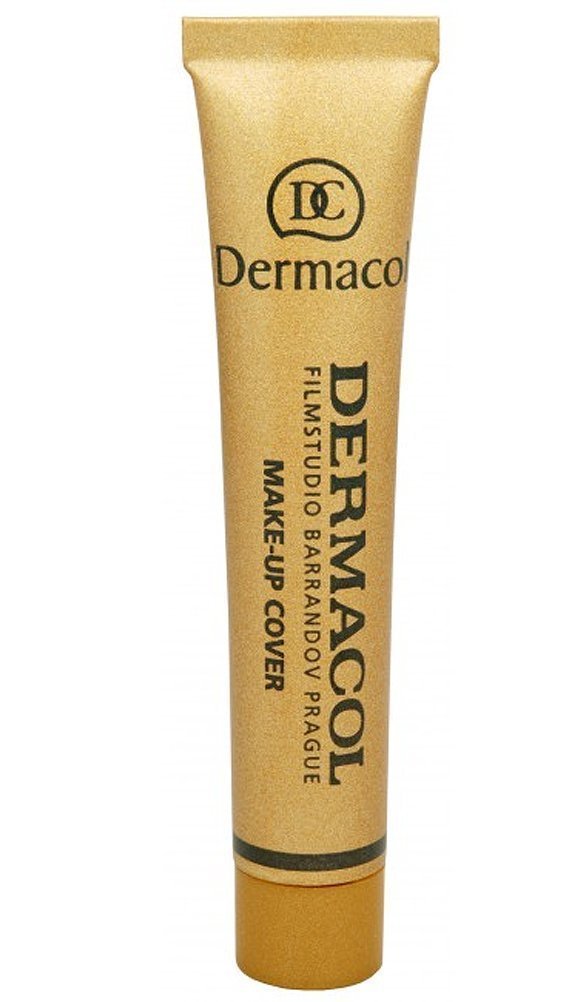 Gold tube of Dermacol Cover Extreme Makeup Cover SPF 30, shade 223, featuring black text and a logo, with a 30 g capacity, designed for full coverage makeup.