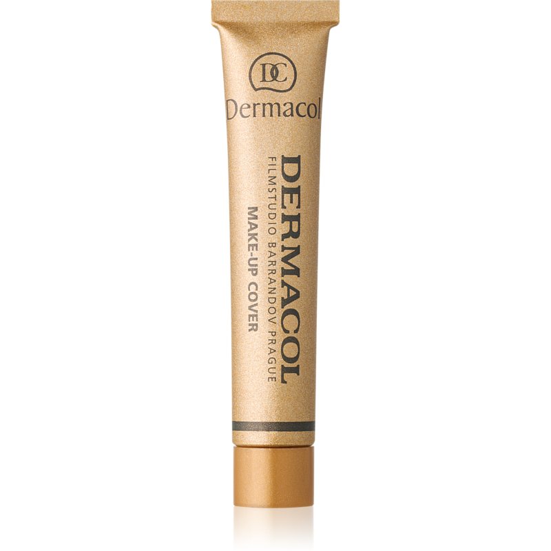 Gold tube of Dermacol Cover Extreme Makeup Cover SPF 30 in Shade 224, featuring black text and a sleek design, with a capacity of 30 grams.