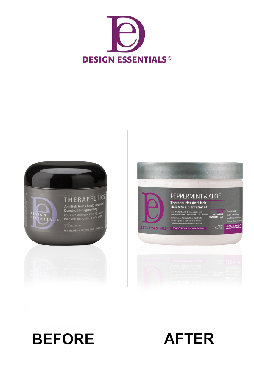 Design Essentials Design Peppermint & Aloe Therapeutics Anti Itch Hair & Scalp Treatment 120g - image 3