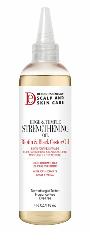Design Essentials Edge & Temple Strengthening Oil With Biotin & Black Castor Oil 118ml - image 2