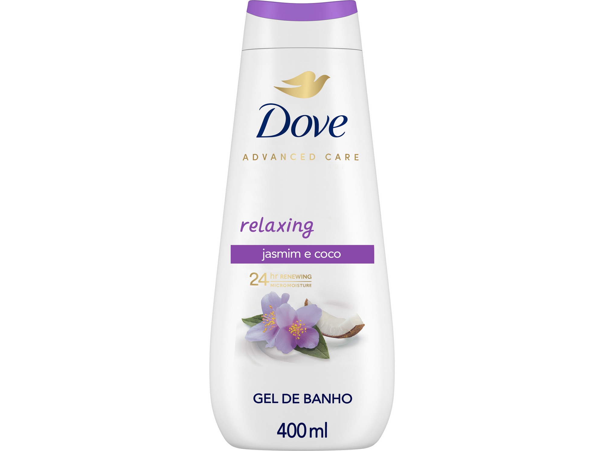 Dove Gel Banho Dove Advanced Relax Coconut 400ml
