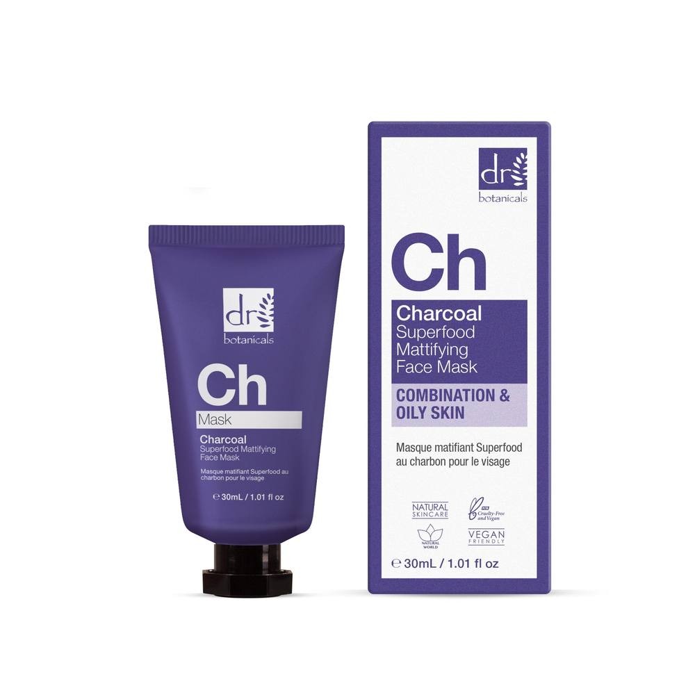Dr Botanicals Anti-Ageing Charcoal Superfood Face Mask Duo - image 2