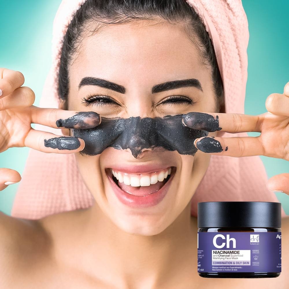 Dr Botanicals Anti-Ageing Charcoal Superfood Face Mask Duo - image 5