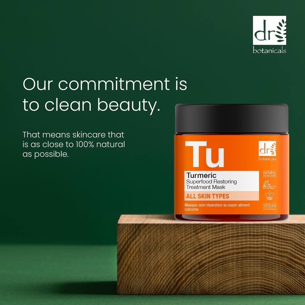 Dr Botanicals Turmeric Superfood Restoring Treatment Mask 2 x 60ml - image 4