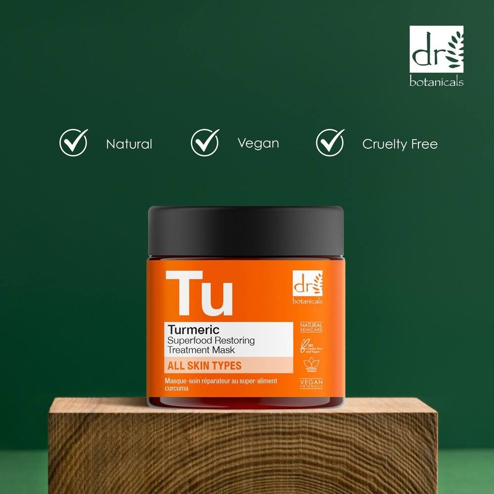 Dr Botanicals Turmeric Superfood Restoring Treatment Mask 2 x 60ml - image 5