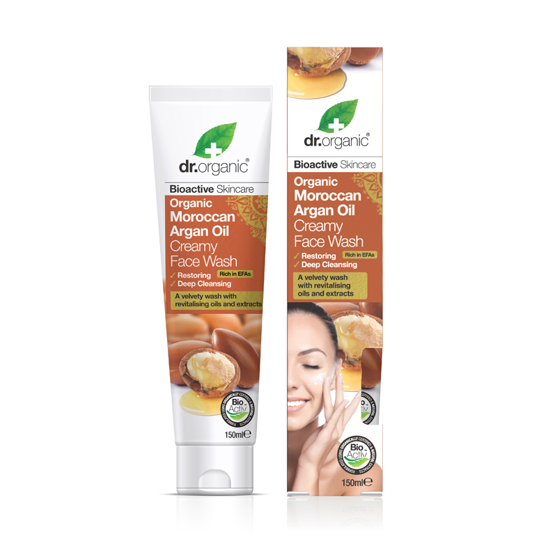 Dr. Organic DR ORGANIC Creamy Face Wash Organic Moroccan Argan Oil 150ml