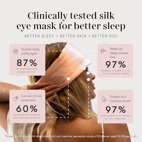 Drowsy Silk Sleep Mask Sunset Pink - image 2