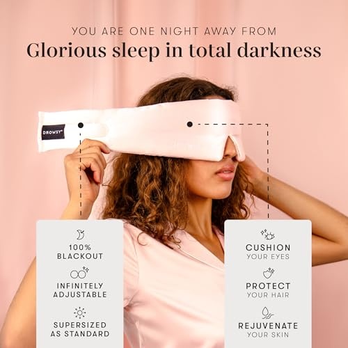 Drowsy Silk Sleep Mask Sunset Pink - image 3