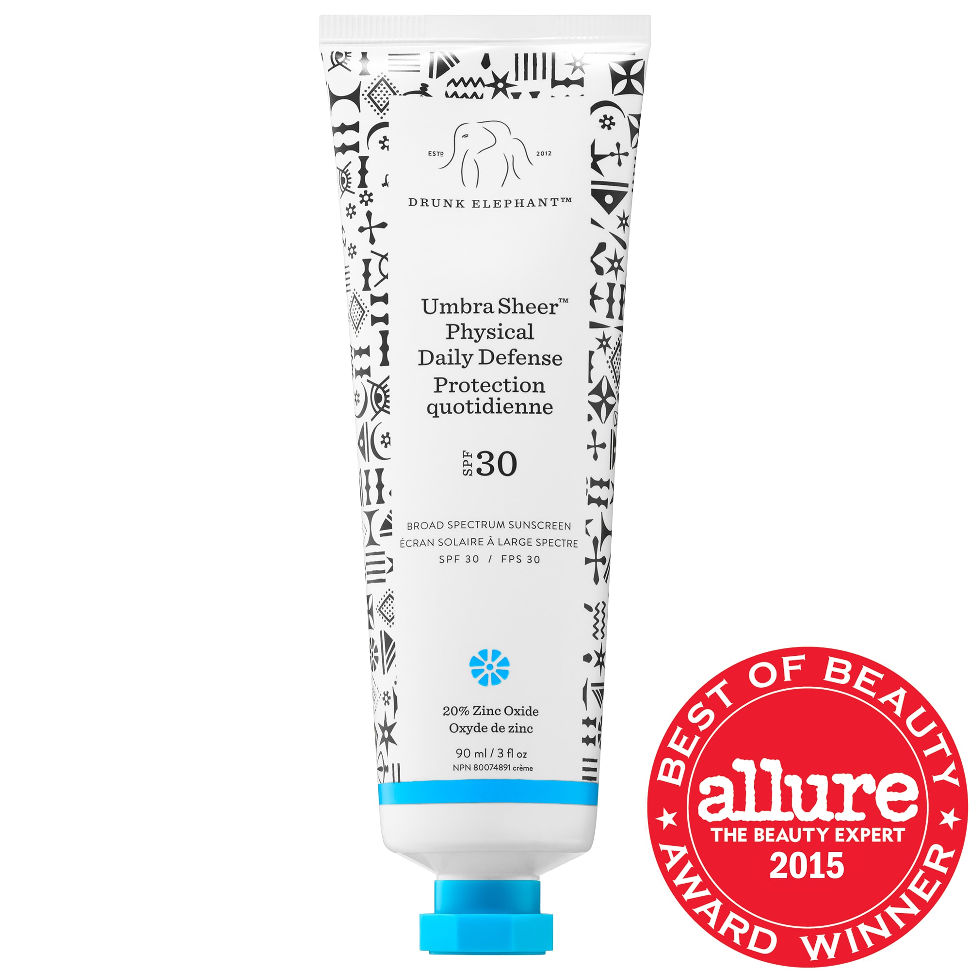 Drunk Elephant Drunk Elephant Umbra Sheer Physical Daily Defense Protection SPF 30 90ml/3oz