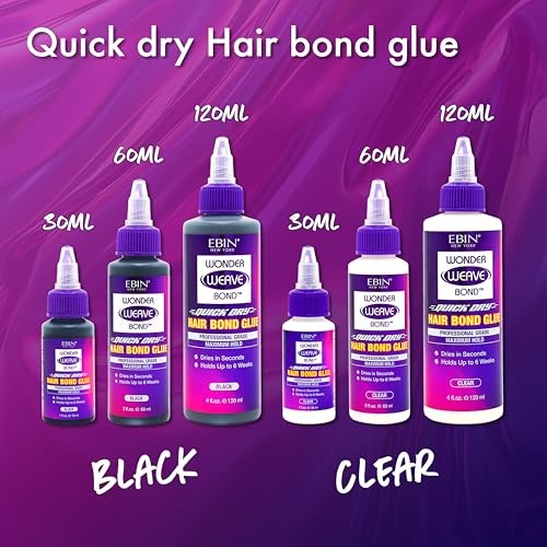 Ebin New York Wonder Weave Bond Hair Bond Glue Clear 30 ml - image 2