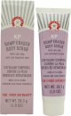 A white tube of First Aid Beauty KP Bump Eraser Body Scrub with a purple label, featuring 10% AHA, 28.3g, and a flip-top cap, set against a plain background.
