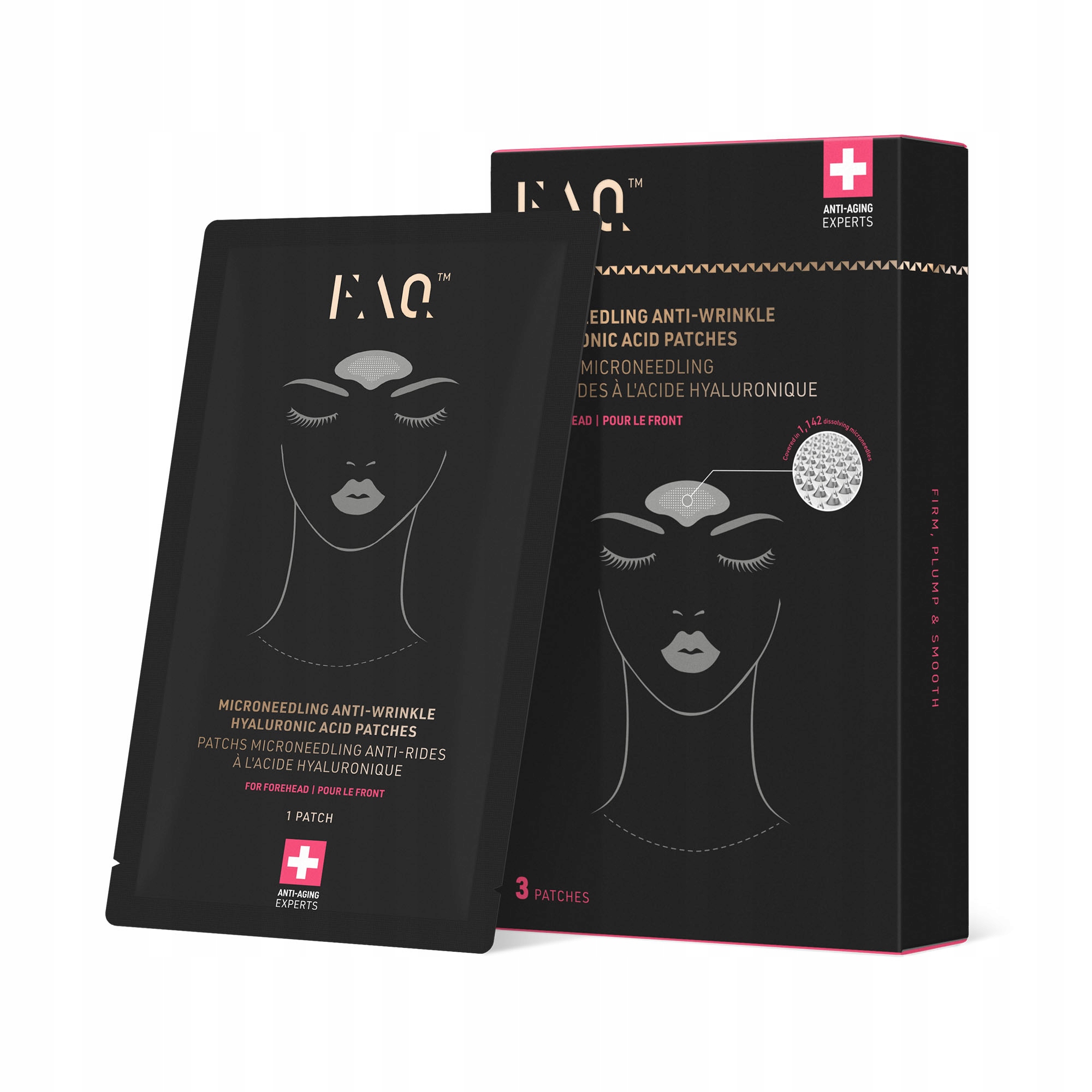 Foreo Foreo Faq Microneedling Hyaluronic Acid Patches for Forehead, Pack of 3