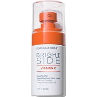 Bright Side Vitamin C Resurfacing AHA Mask in a 60ml white and orange pump bottle, featuring a sleek design with clear labeling and a glossy finish.