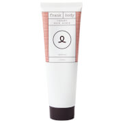 White tube with a pink checkered design, featuring a black circular logo and "Frank Body Original Face Scrub" text, 125ml size, designed for facial exfoliation.