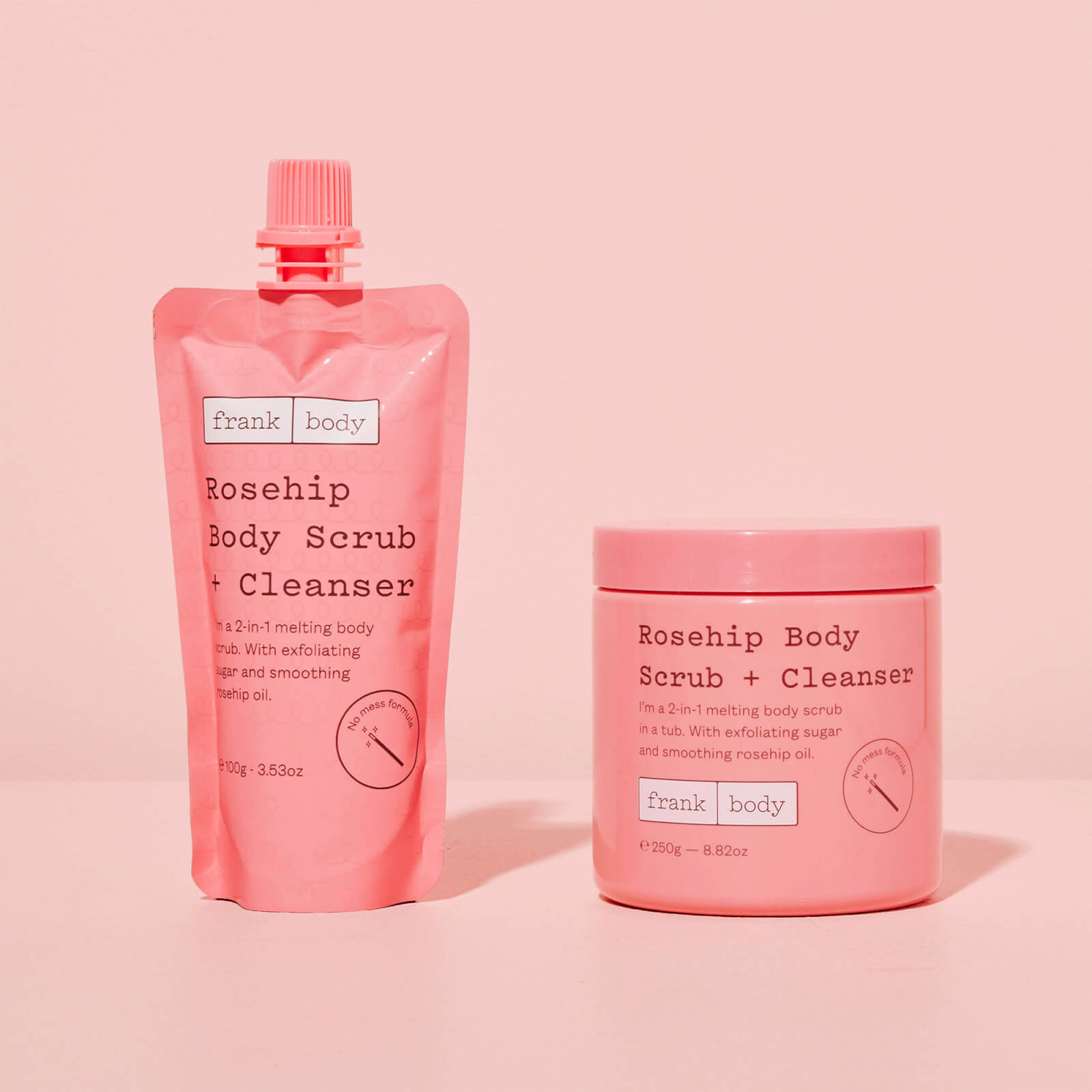 Frank Body Rosehip Body Scrub + Cleanser 100g - image 3
