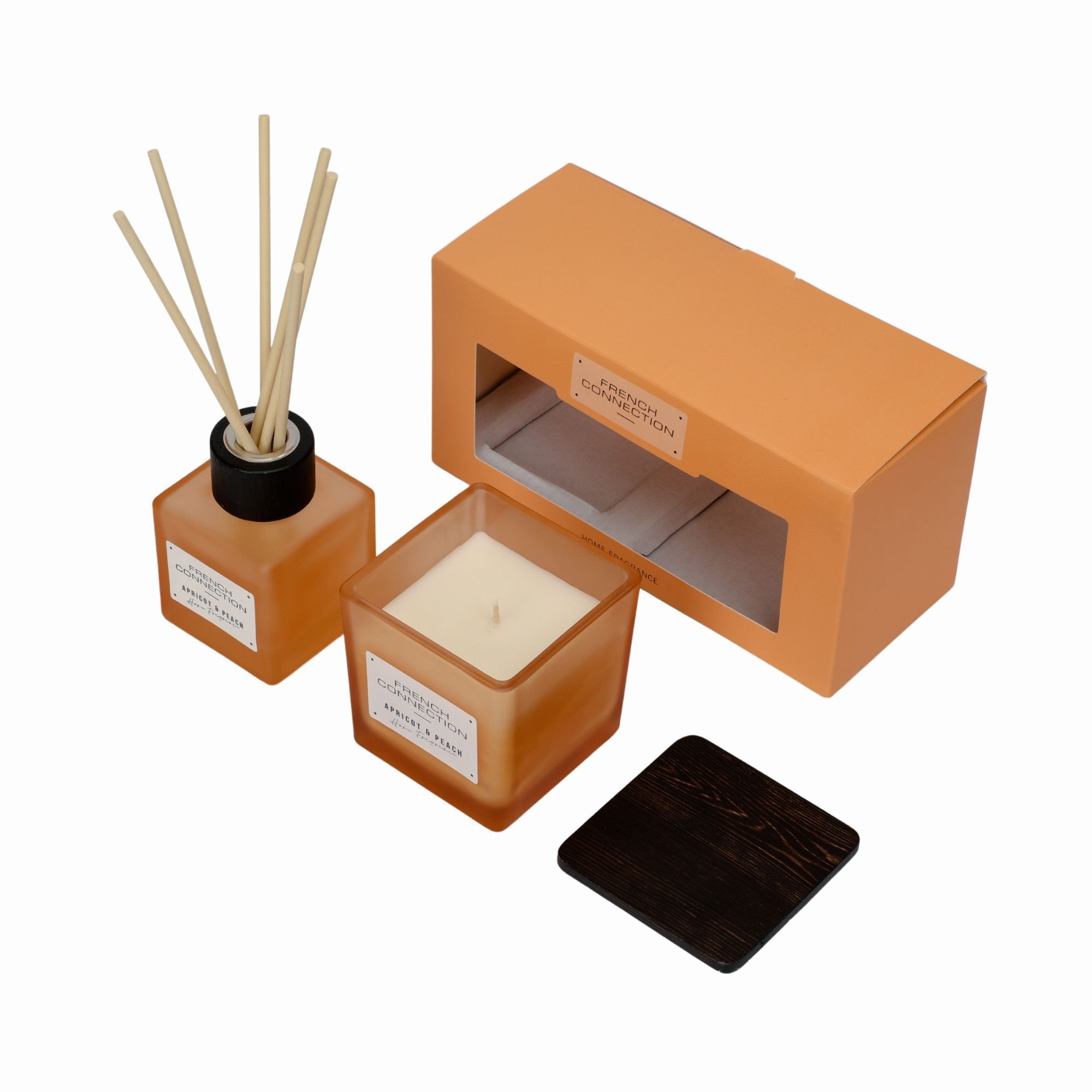 French Connection Autumn Collection Apricot & Peach Diffuser + Candle 100ml + 200g - image 3