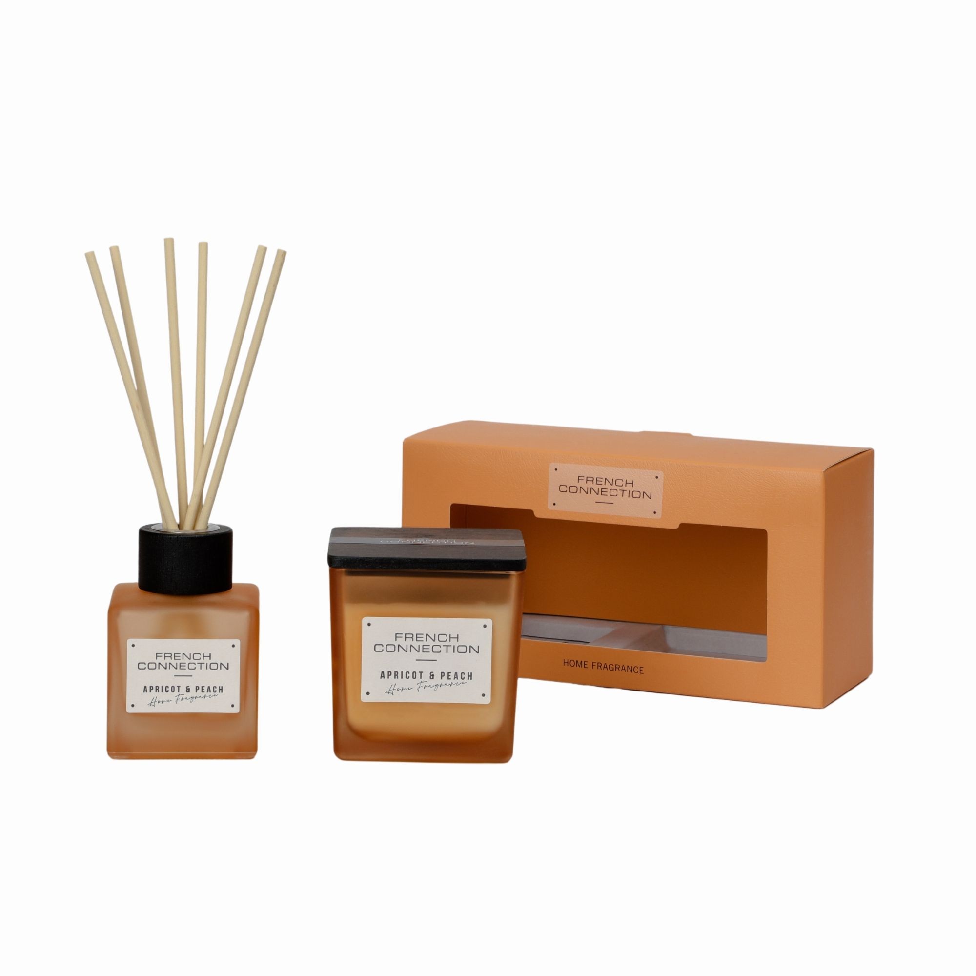 French Connection Autumn Collection Apricot & Peach Diffuser + Candle 100ml + 200g - image 4