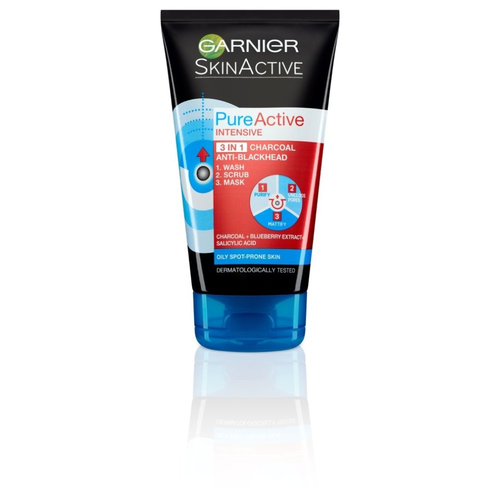 Garnier Skin Active Pure Active 3-in-1 Charcoal Wash 150ml - image 3