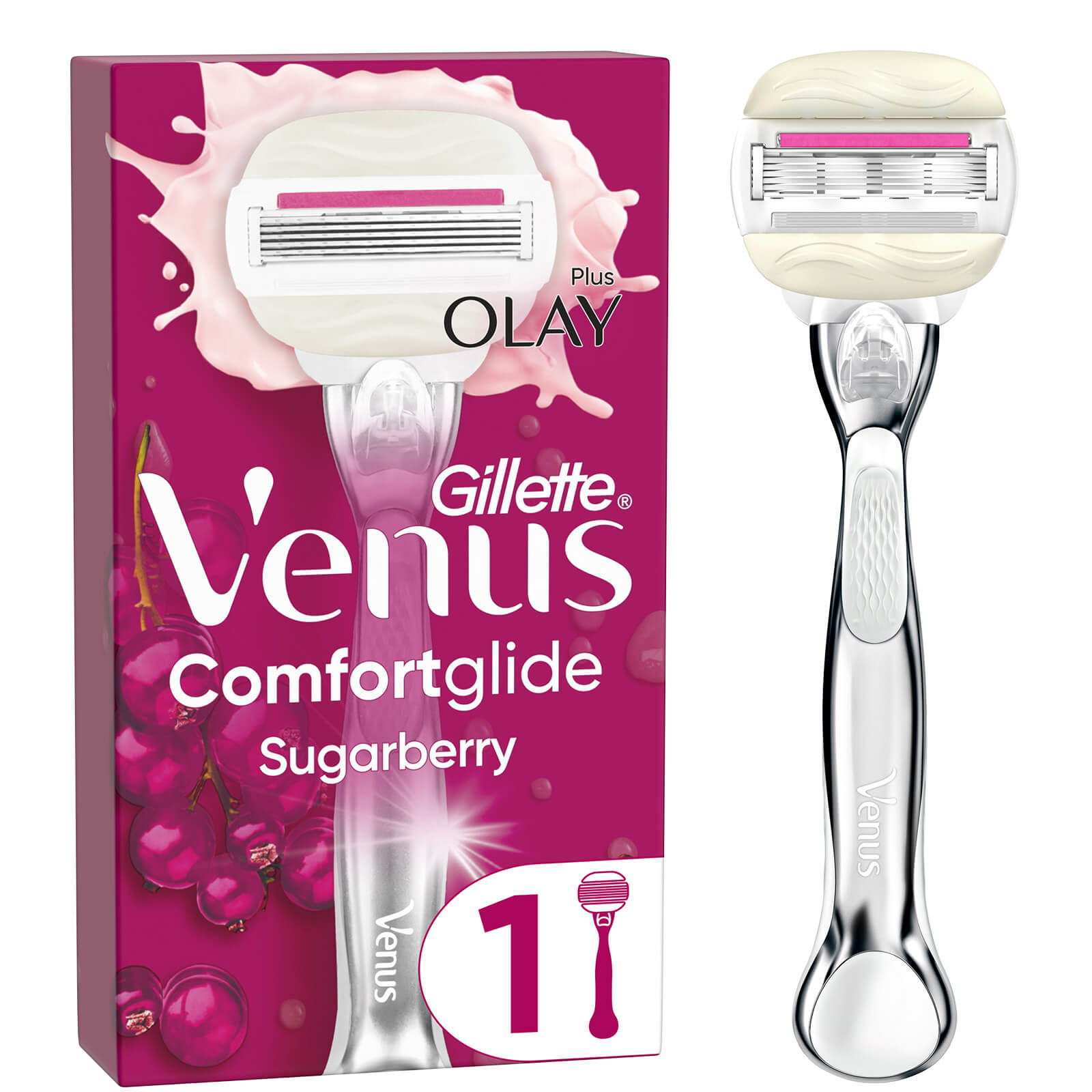 Gillette Pro ComfortGlide Sugarberry Scented Razor - image 2