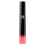 Armani Beauty Ecstasy Lacquer in shade 517 features a sleek black tube with a gradient pink bottom and the iconic Giorgio Armani logo on the front.