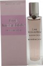 Givenchy Live Irresistible Blossom Crush EDT spray in a clear glass bottle with a silver cap, featuring a soft pink liquid, accompanied by a matching pink box.