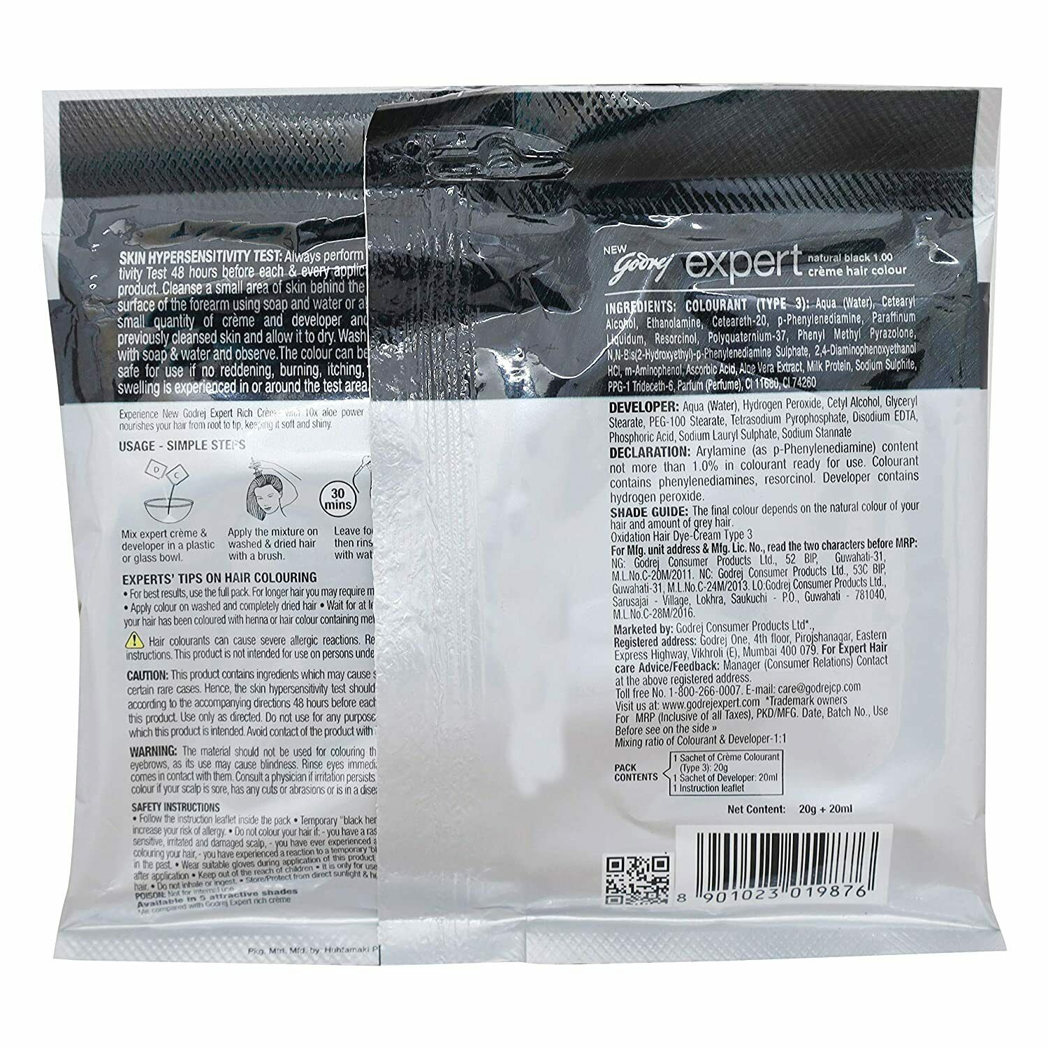Godrej Expert Rich Creme Hair Colour Natural Black - image 4
