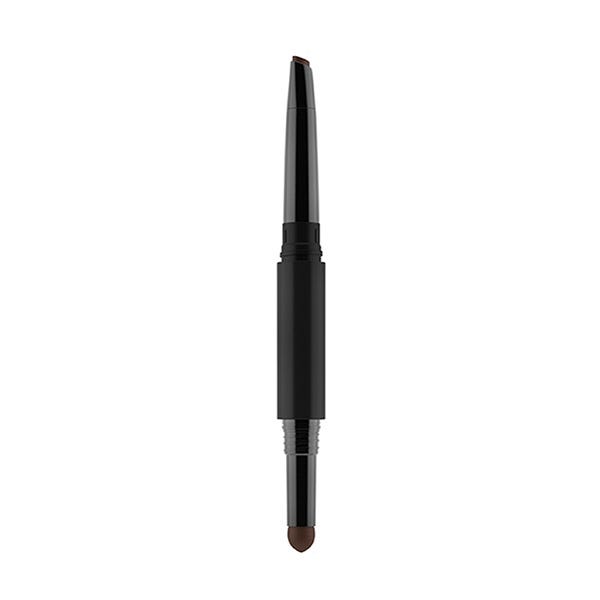 Gosh Eyebrow Shape and Filling pencil in 003 Dark Brown, featuring a sleek black casing and a precise tip for shaping and filling eyebrows.