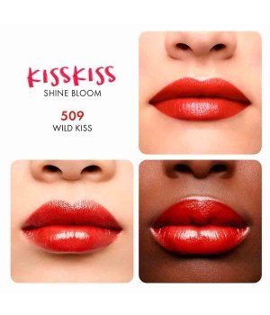 GUERLAIN KissKiss Shine Bloom Lipstick Wild Kiss - image 3