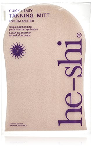 He-Shi He-Shi Tan Body Tanning Mitt / Tan Glove in Purple