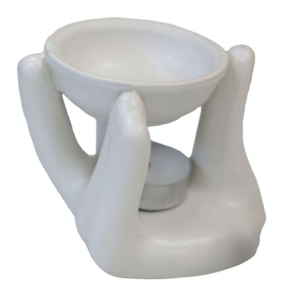 AW-Dropship Helping Hand Oil Burner - White