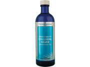 Blue glass bottle of Higher Nature Active Colloidal Silver, 200ml, with a silver and white label featuring the product name and logo.