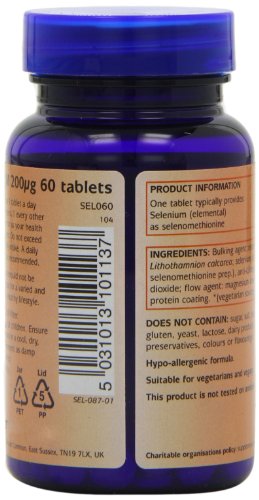 Higher Nature Selenium 200ug Vegan Tablets 60 Tablets - image 4