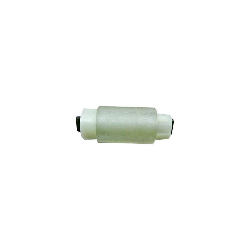 HP Idle Ruer Roller in a cylindrical shape, featuring a translucent gray rubber surface with black plastic end caps.