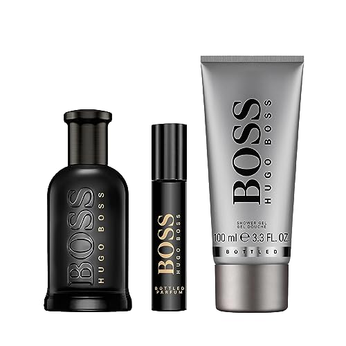 Hugo Boss Bottled Parfum Gift Set 100ml Eau De Parfum + 100ml Shower Gel + 10ml Eau De Parfum - image 2