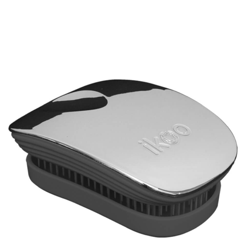 Ikoo Ikoo Pocket Detangling Hair Brush - Black/Oyster Metallic