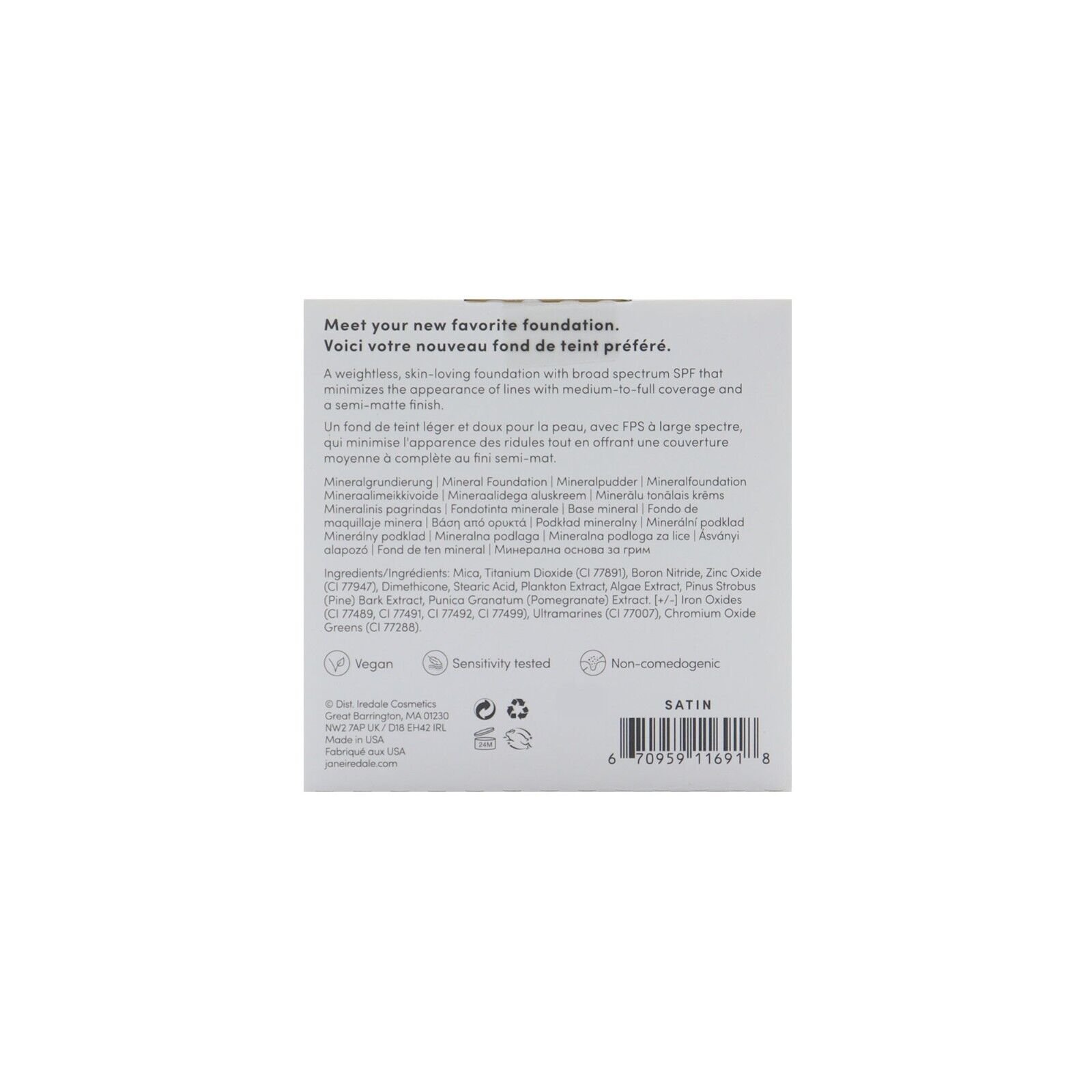 Jane Iredale PurePressed Base Mineral Foundation SPF 20 Satin - Refill - image 2