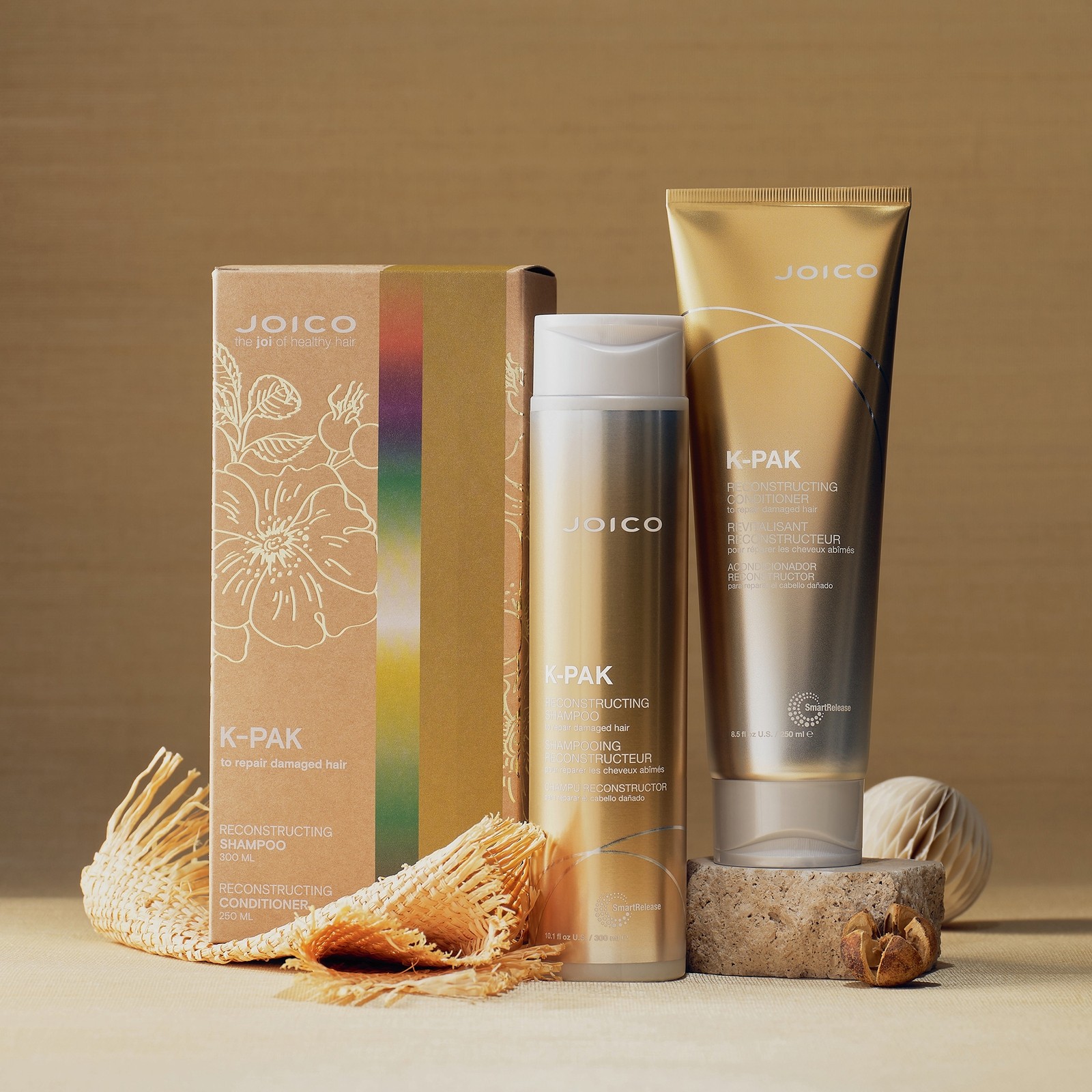 JOICO K-Pak Reconstructing Duo Gift Set - Shampoo 300ml & Conditioner - image 2