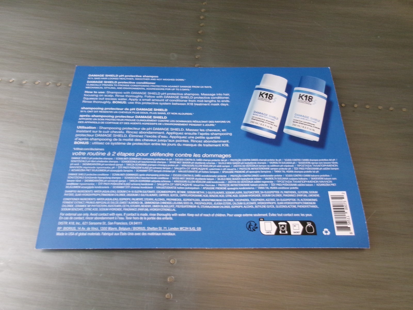 K18 Damage Shield pH Protective Shampoo x2 - 7ml - image 2