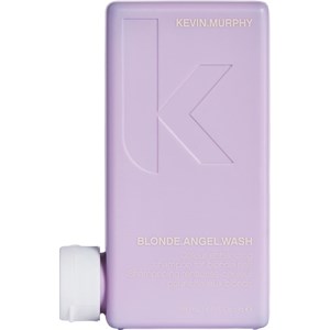 Lavender-colored bottle of Kevin.Murphy Blonde Angel Wash, featuring a minimalist design with the brand logo and product name in white text, 250ml size.