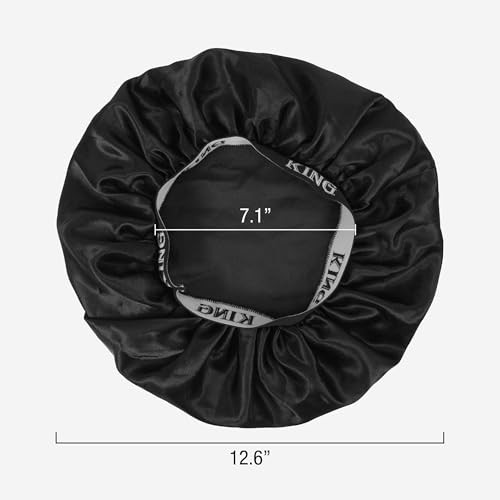 Kiss Fashion Band Silky Satin Bonnet HD212 Black - image 3