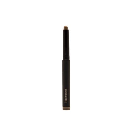 Laura Mercier Caviar Eye Stick Colour in Cobblestone features a sleek black casing with a twist-up design and a creamy taupe stick for easy application.