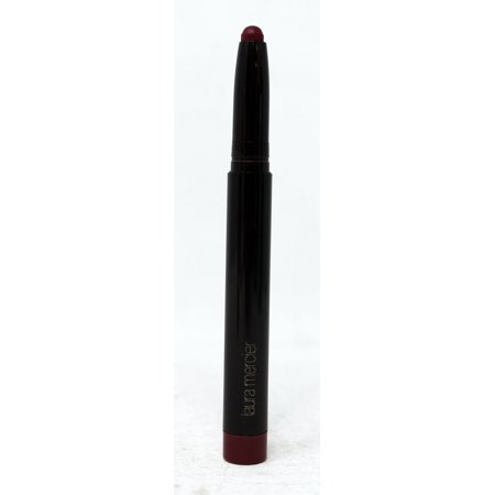 Laura Mercier Velour Extreme Matte Fatale Lipstick in a sleek black tube with a pointed tip, featuring a deep burgundy shade for a bold matte finish.