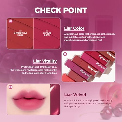 Lilybyred Mood Liar Velvet Tint 08 #Mellow Soft persimmon - image 3